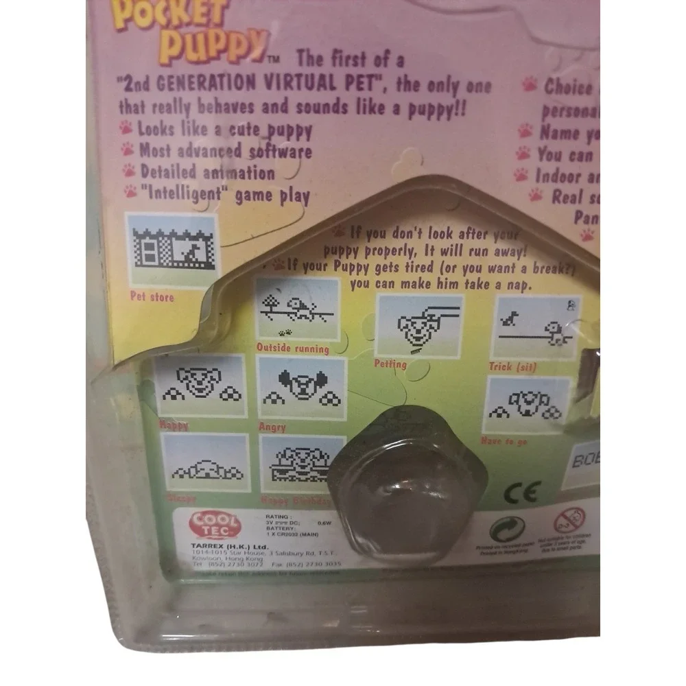 1990s Vintage Virtual PET‎ Cool Tec Pocket Puppy Tamagotchi Style - WORKS